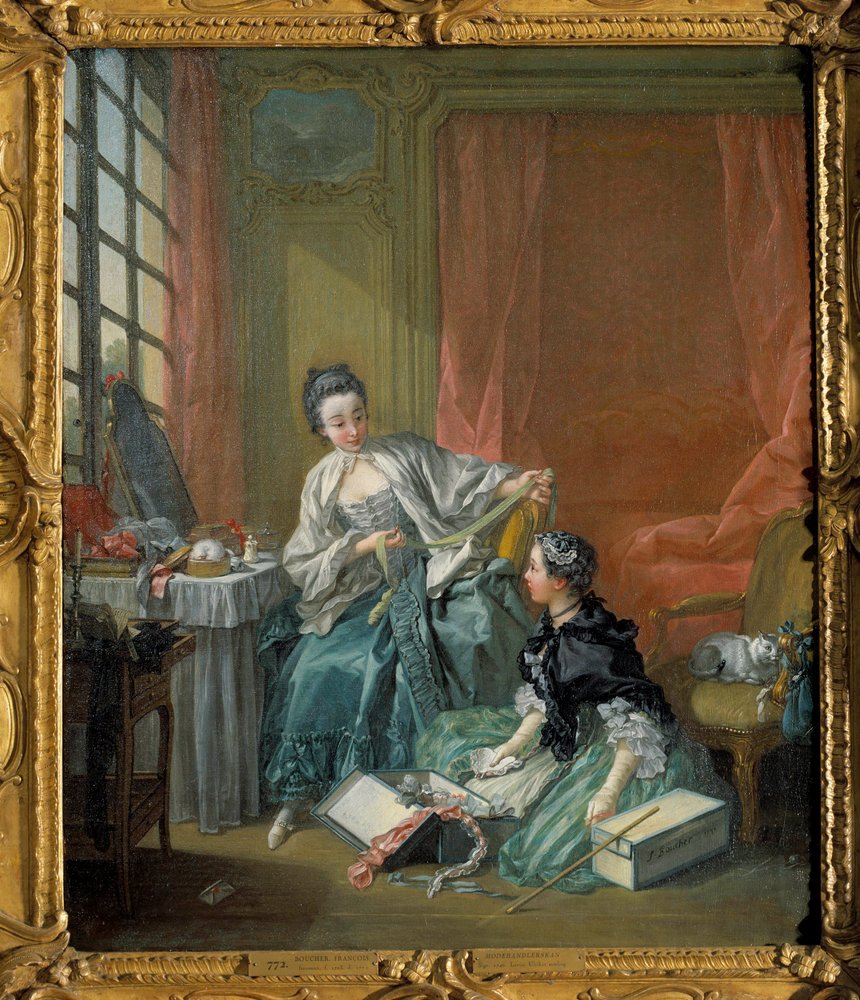 ファッション商人 フランソワ・ブーシェ（1703-1770）の絵画。1746
