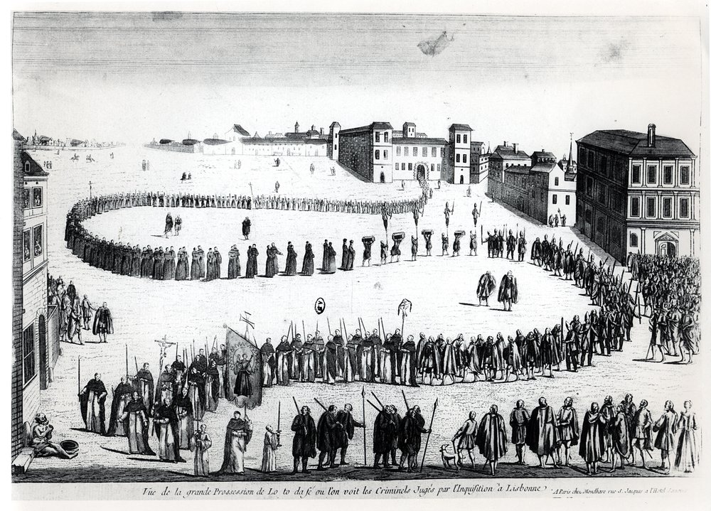 18世紀半ば、リスボンのオートダフェ 作： フランス語学校