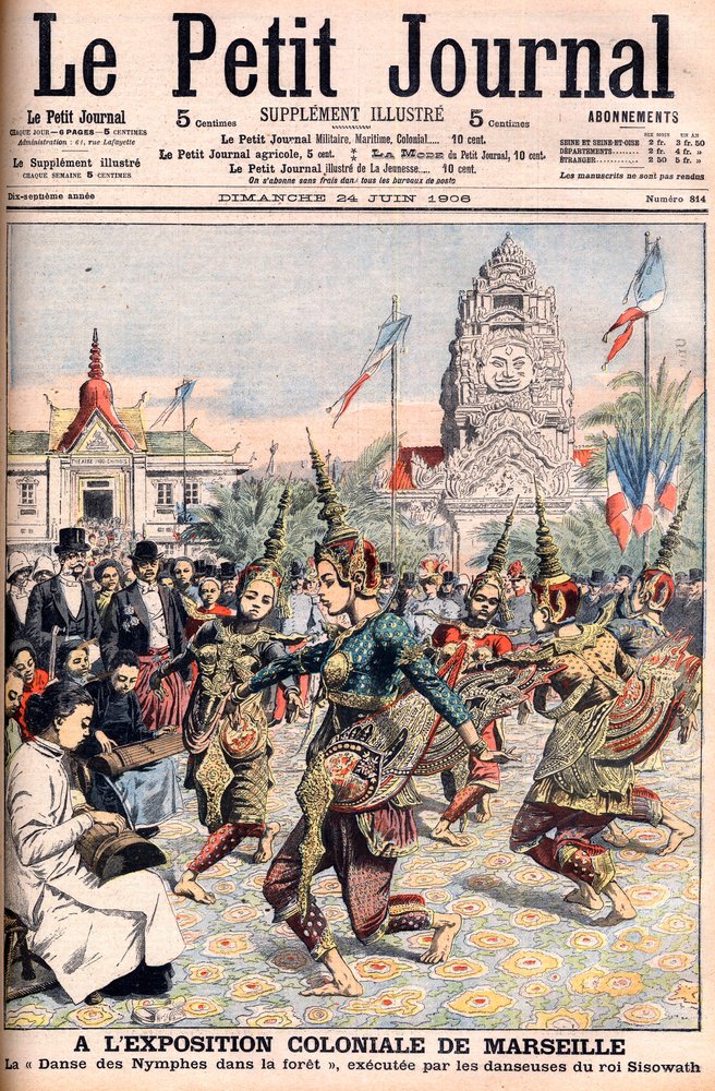 マルセイユでのフランス植民地博覧会 - 1906年6月24日付「Le Petite Journal」の挿絵（エングレービング