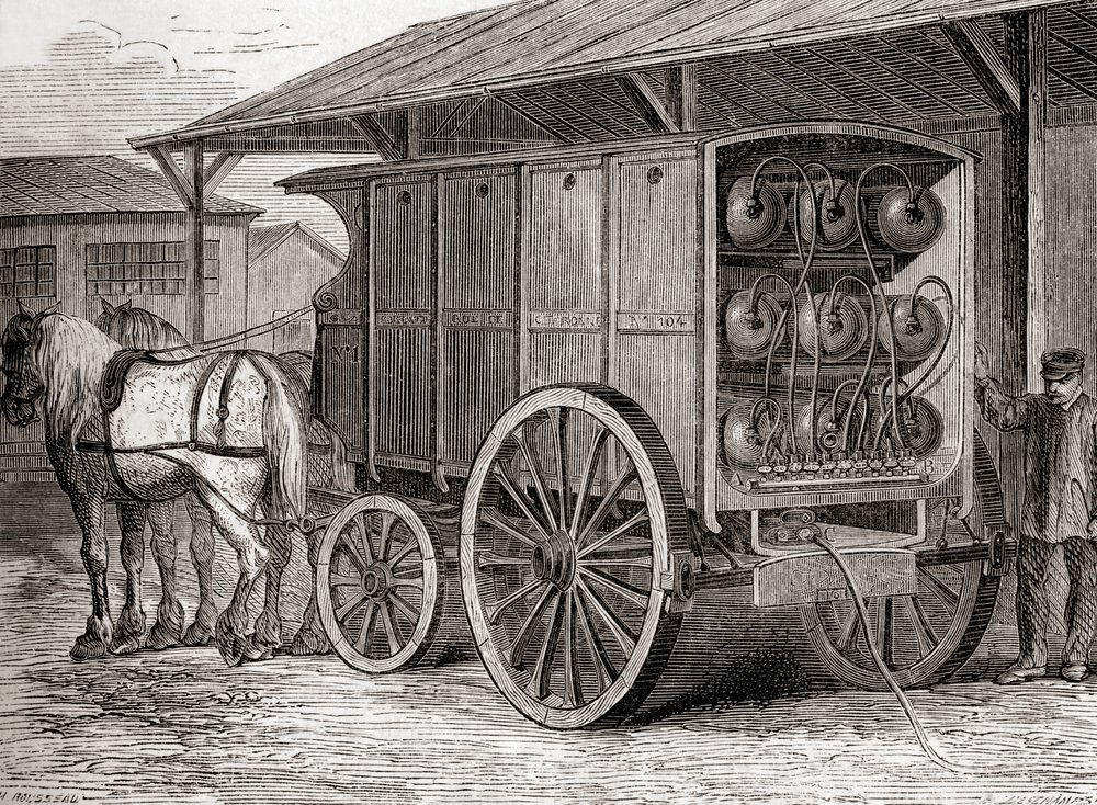 フランス输入馬車120年以上