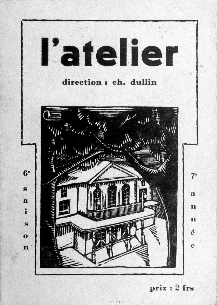 シャルル・デュラン演出の劇場「ラトリエ」のプログラム