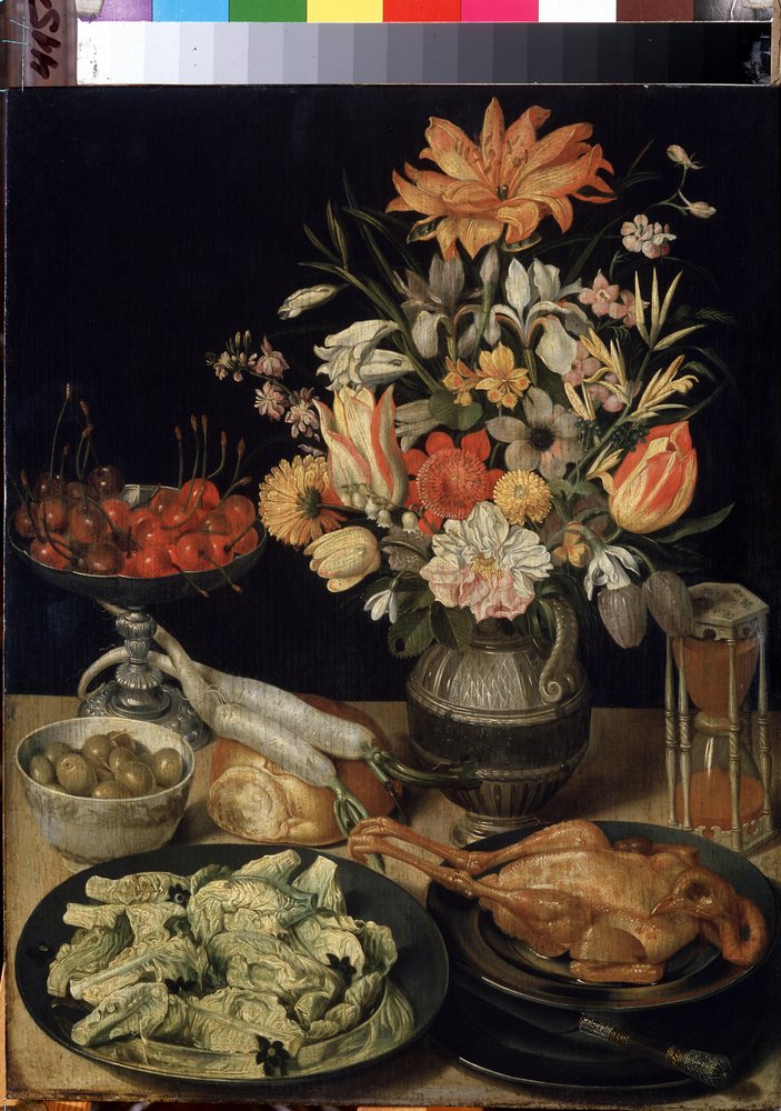 ポール・エミール・コラン、鳥と花瓶のある静物、希少な画集より Georg_Flegel_-