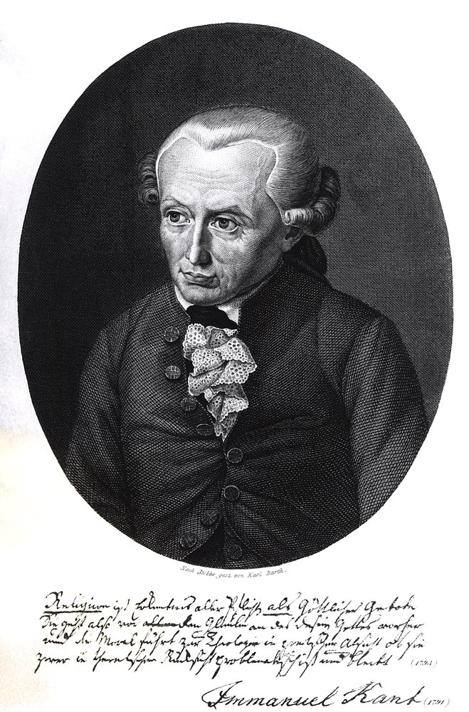 エマニュエル・カントの肖像（1724-1804）