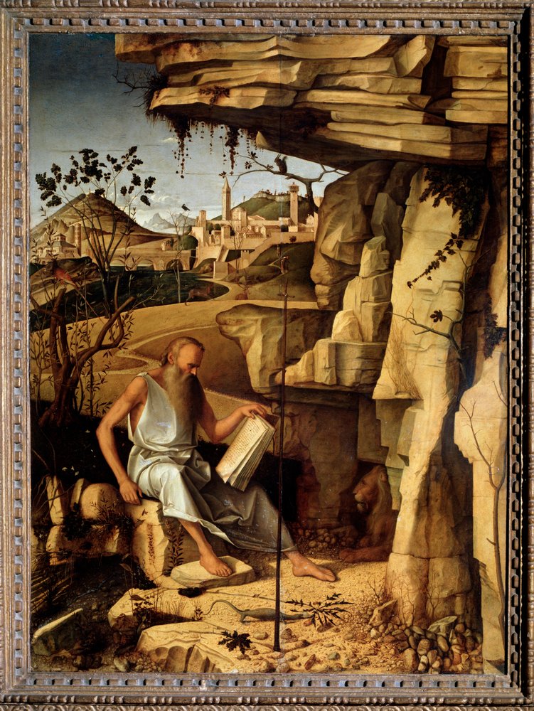 砂漠の聖ジェローム 絵画 ジョヴァンニ・ベッリーニ（イル・ジャン