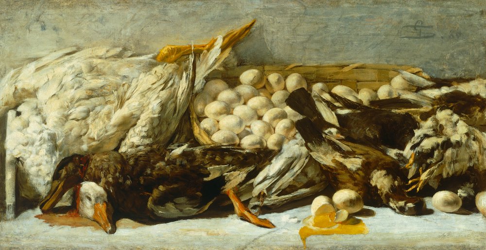 真作 肉筆 油彩 絵画 イタリア製額縁 美術品 静物画 ルノアール