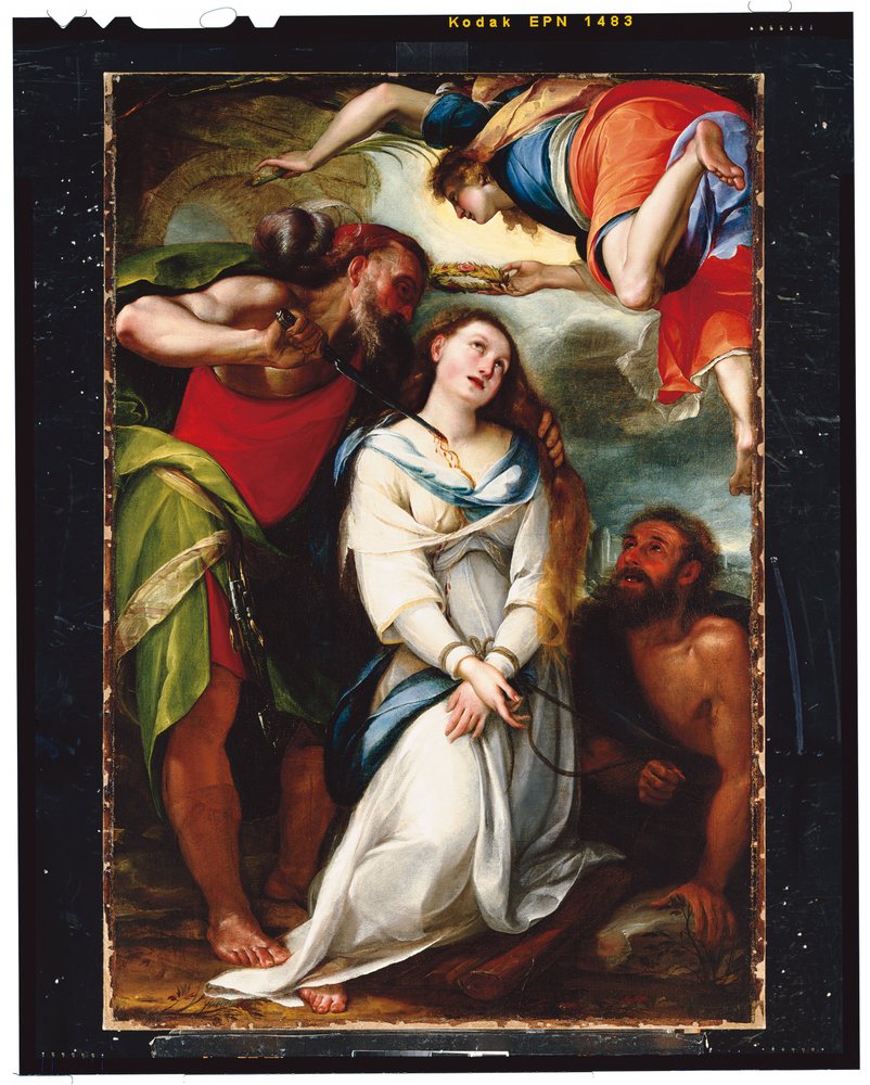 聖アグネスの殉教（帆布に油彩）