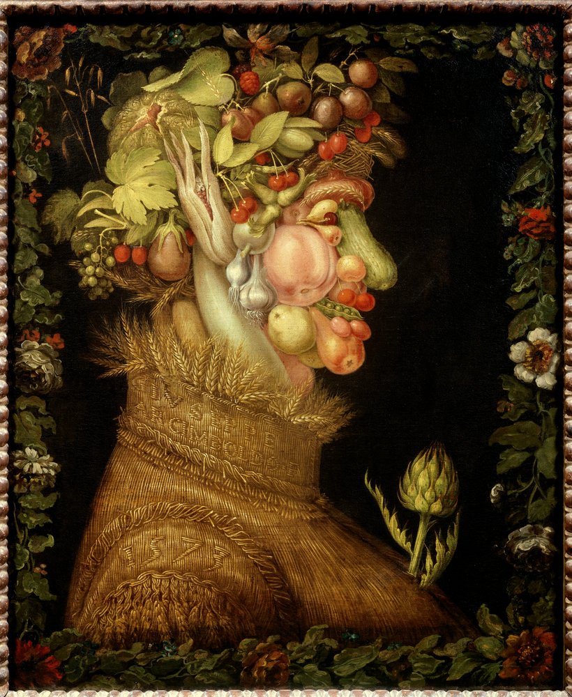 「数量限定 在庫処分セール」 L'ete 1573年 ジュゼッペ・アルチンボルド(1527-1593)の絵画 絵画