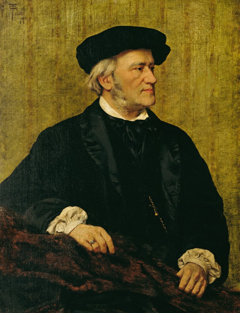 ヨーロッパ 油彩画 ドイツ/ワーグナー リヒャルト・ワーグナーの肖像（1813-83）1883年（キャンバスに油彩）