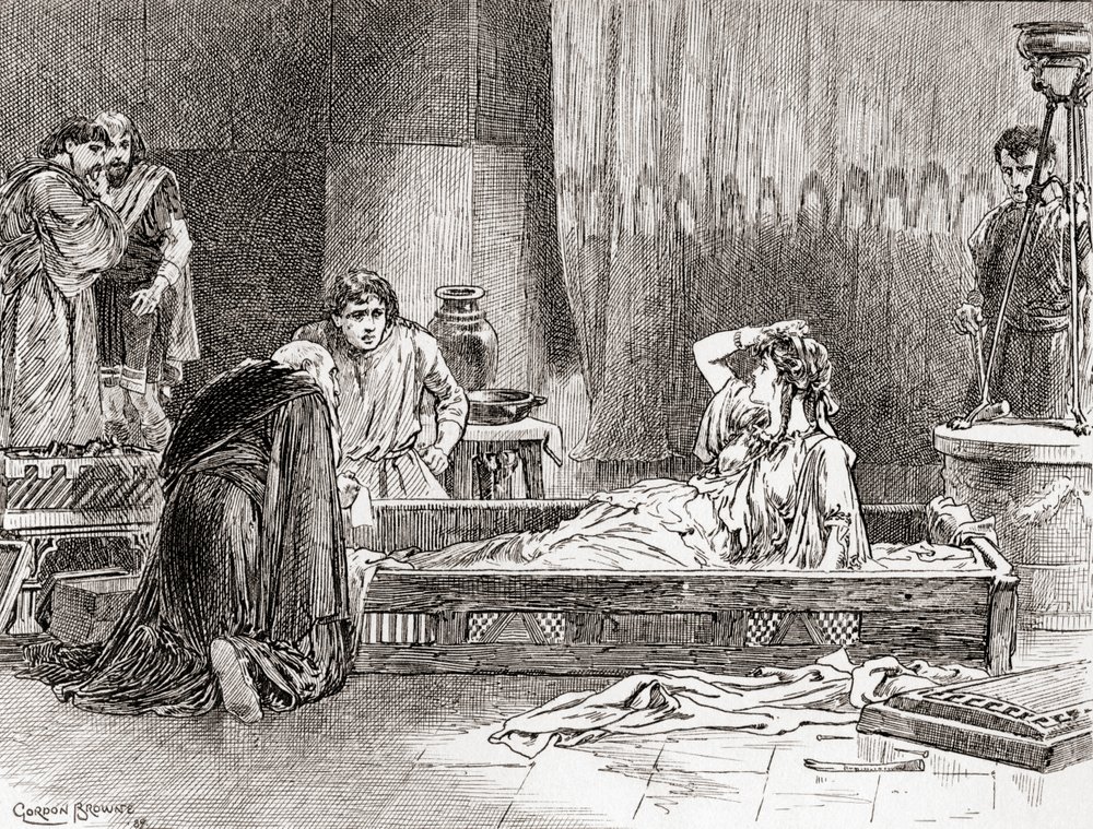 ウィリアム・シェイクスピアのシーンは、ペリクレス、タイヤの王子、第3幕、シーン2、タイサを演じています。領主はどこ？これは何の世界ですか？、ウィリアム・シェイクスピアの作品、publis 作： ゴードンフレデリックブラウン