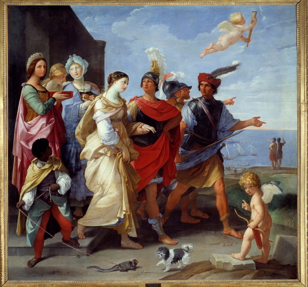 トロイア戦争：「ヘレネの誘拐」絵画 Guido Reni dit Le Guide (1575-1642) 1631 Sun.2,53×2,65メートル 作： グイド・レニ