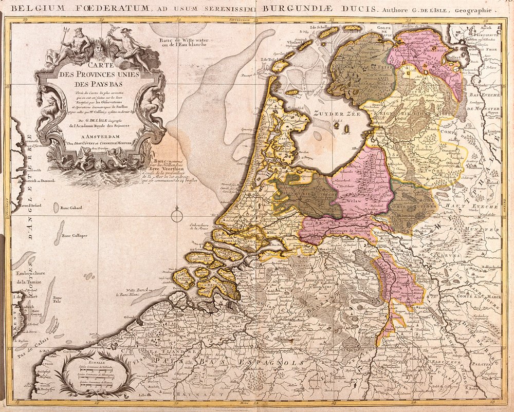 オランダ連合州地図（エッチング