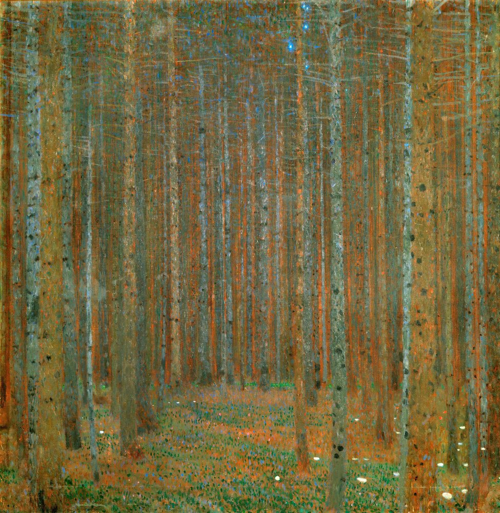 樅の木Ⅰ - クリムト、グスタフ（1862-1918） - 1901 - 油彩