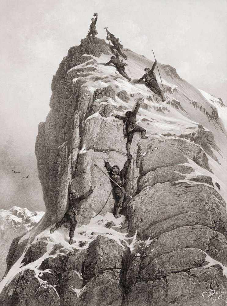 マッターホルンの初登頂(彫刻)