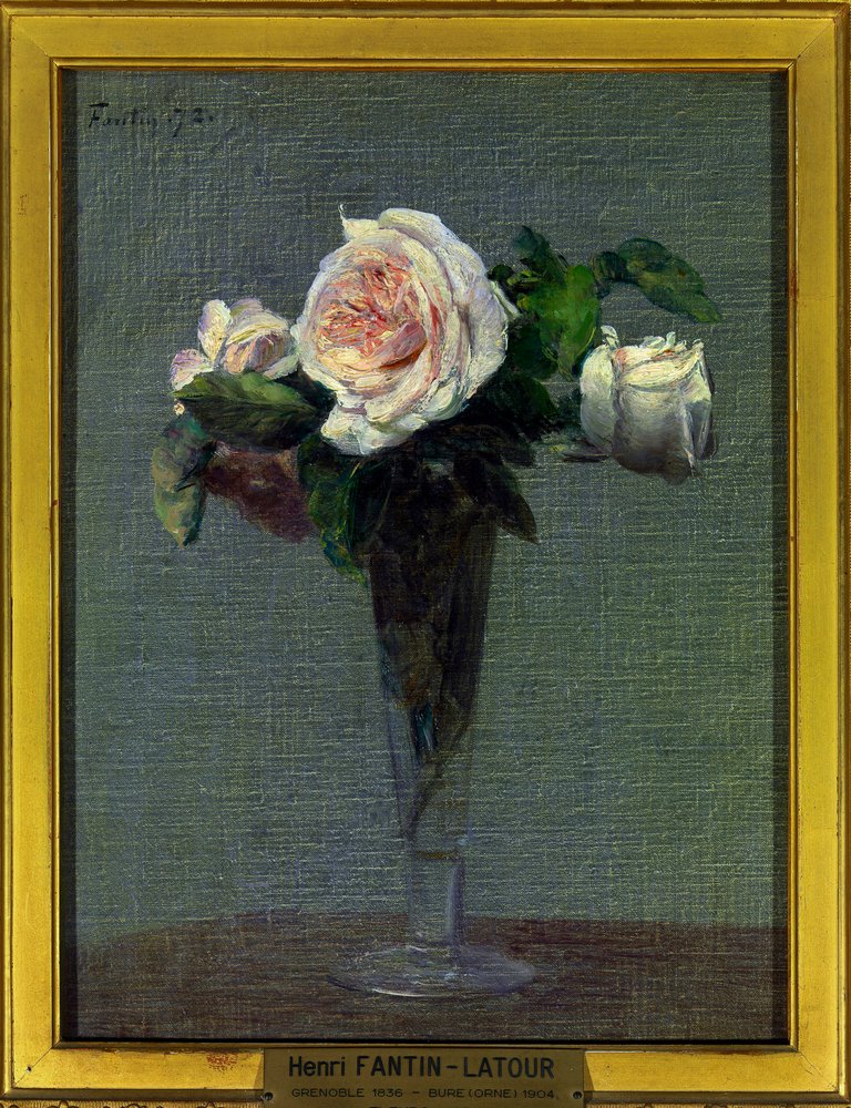 花 アンリ・ファンティン・ラトゥール（1836-1904）の絵画 1872