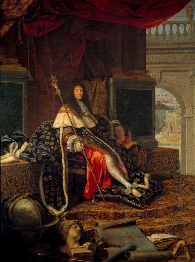 ルイ14世（1638 - 1715）フランス王、王立絵画・彫刻アカデミーの保護