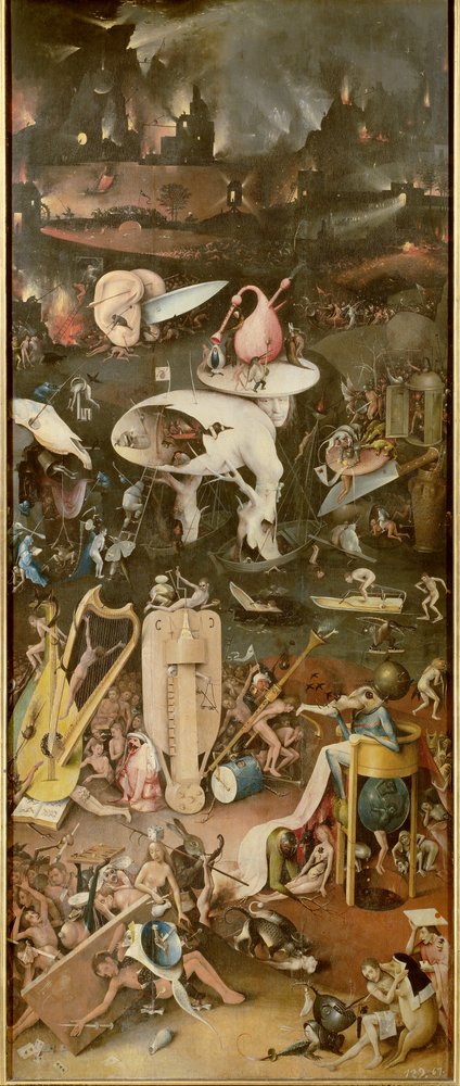 地獄（『歓楽の園』右のパネル）