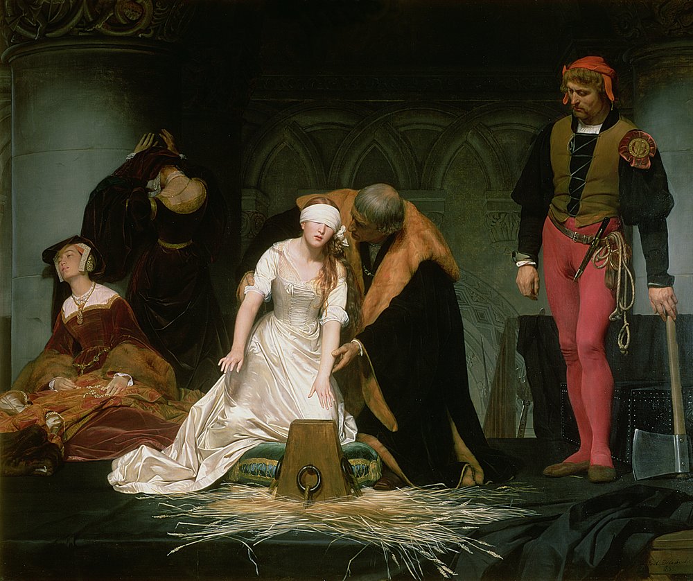 自由の女神/絵画/ジェーン・ボーデン レディジェーングレイの処刑、1833年