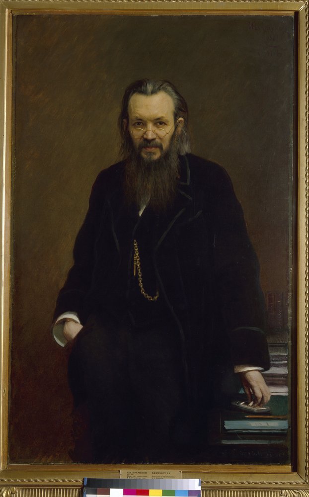 出版社でジャーナリストのアレクセイ・スヴォリン (1834-1912) の肖像。 Ivan Nikolayevich Kramskoi (1837-1887) の絵画、キャンバスに油彩 作： イワン・ニコラエヴィチ・クラムスコイ