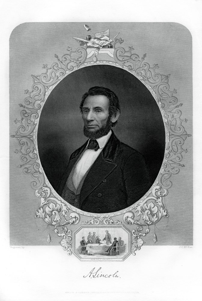 エイブラハム・リンカーン大統領、アメリカの政治家、1862-1867。