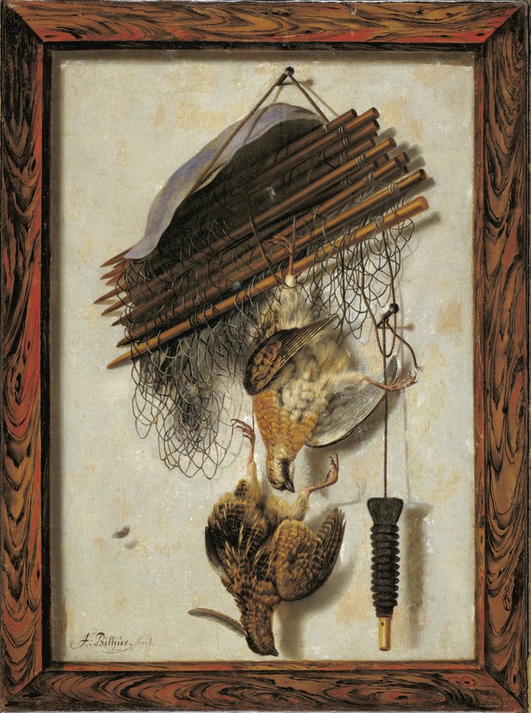 死んだ鳥肖像画絵画