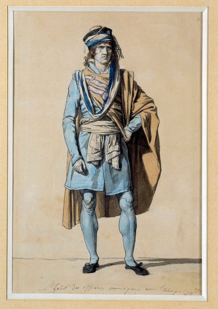 フランス革命：市民の衣装プロジェクト 1793年「スカーフを巻いた市会