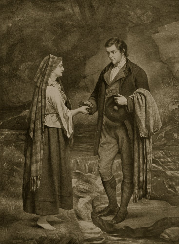 ロバートバーンズとハイランドメアリーの婚約、1785年、「ハッチンソン