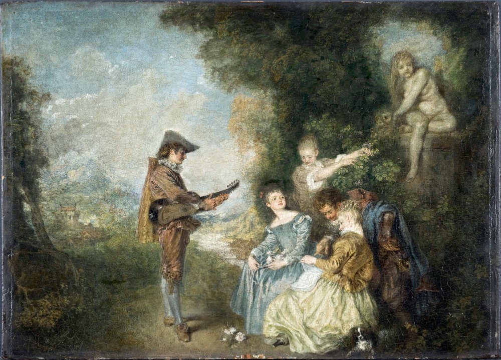 絵画 油絵「amour」