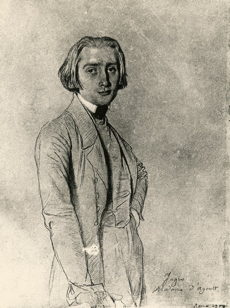 フランツ・リスト　写真 Friedrich_Ritter_von_Amerling_