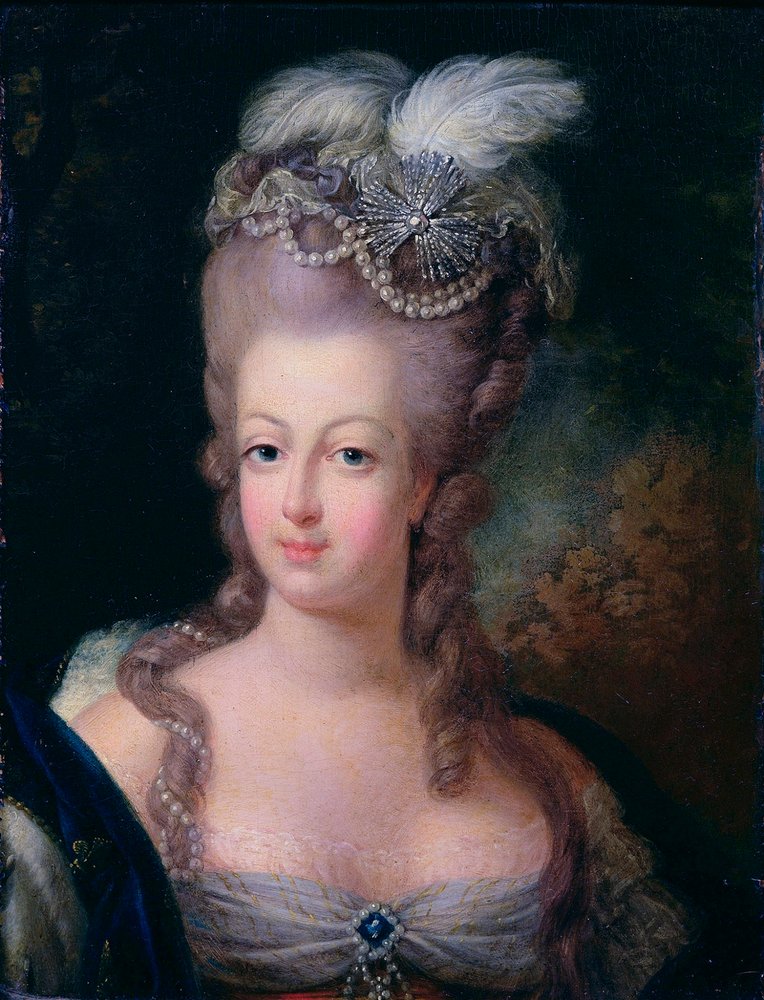 フランス王妃マリー・アントワネットの肖像」、1775年