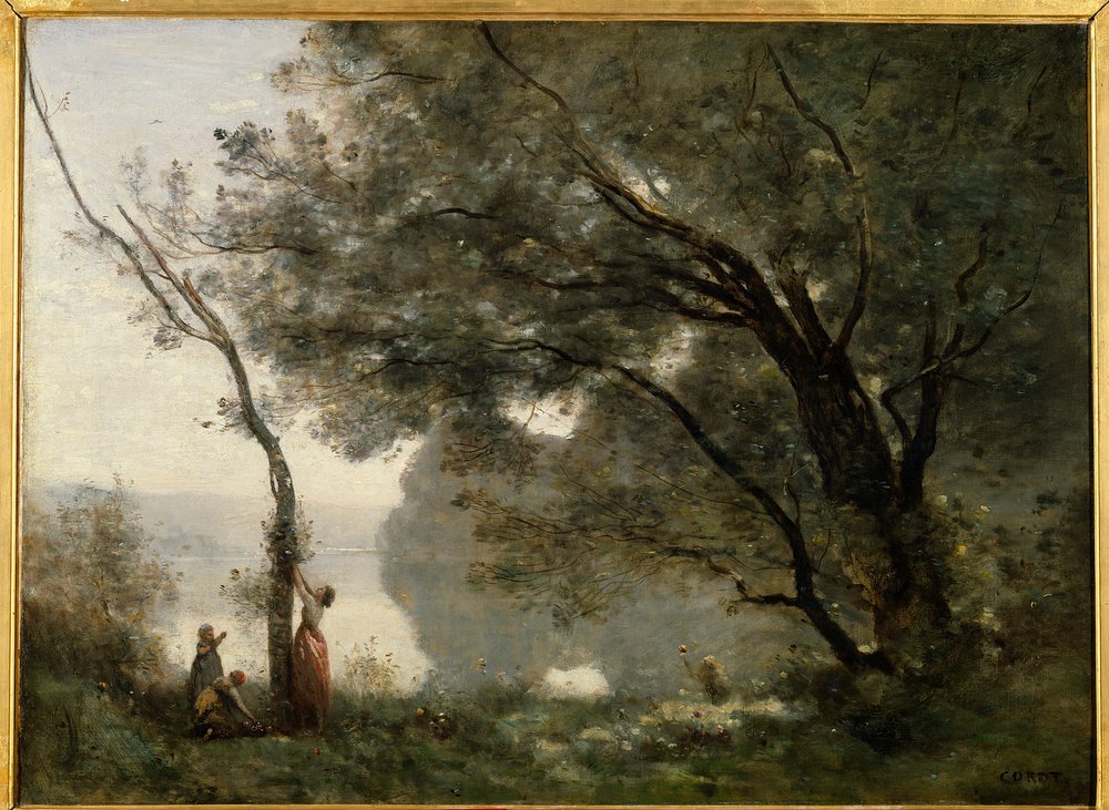 モルトフォンテーヌの想い出。カミーユ・コロー（1796-1875）の絵画