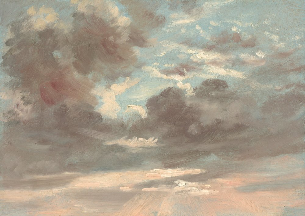 絵画 CLOUD CRDB52% CRDP8% 雲の研究。Stormy Sunset, 1821-1822.