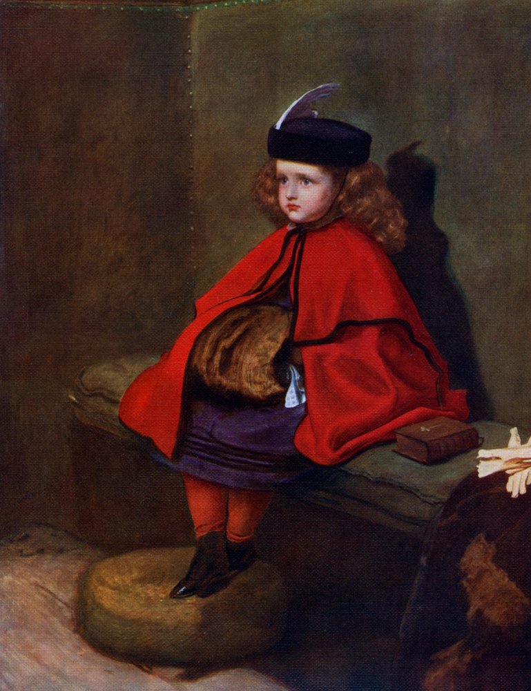 John Everett Millais 【ロンドン塔の王子達】肉筆油彩画模写