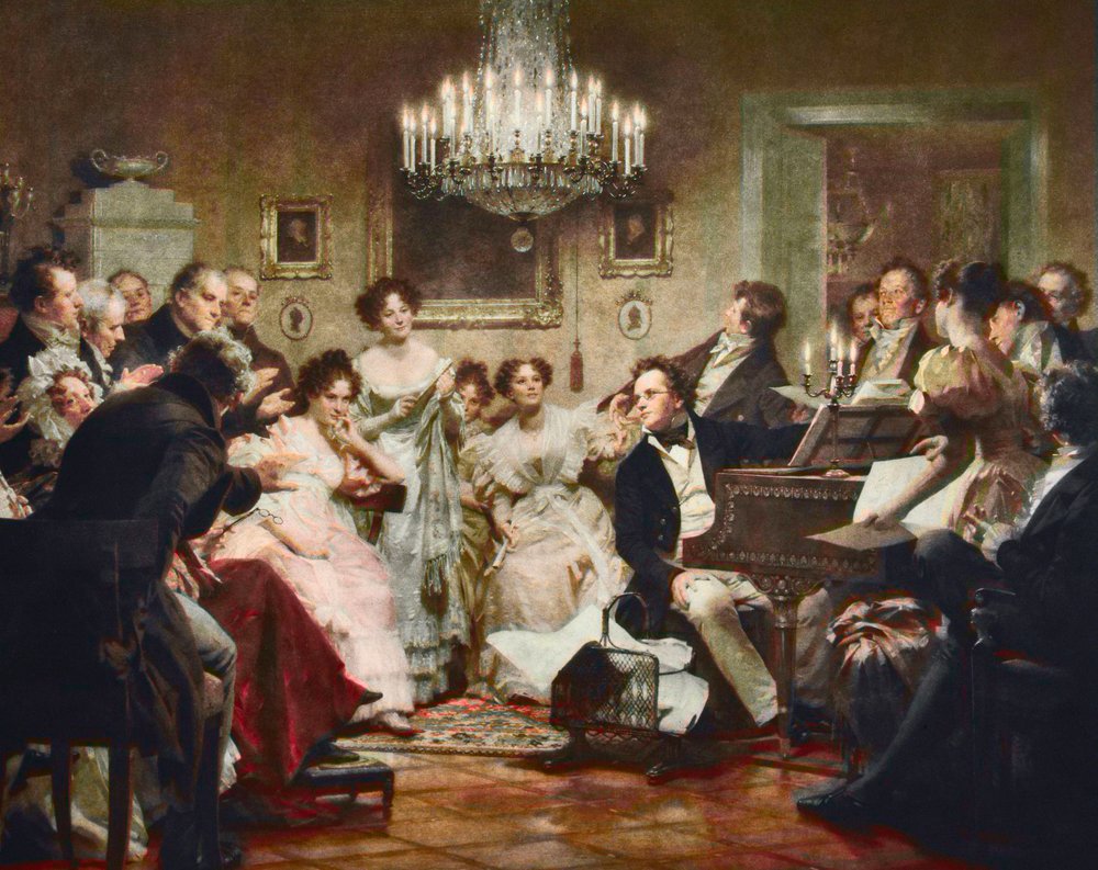 フランツ・シューベルト（1797-1828）、ウィーンのサロンでの