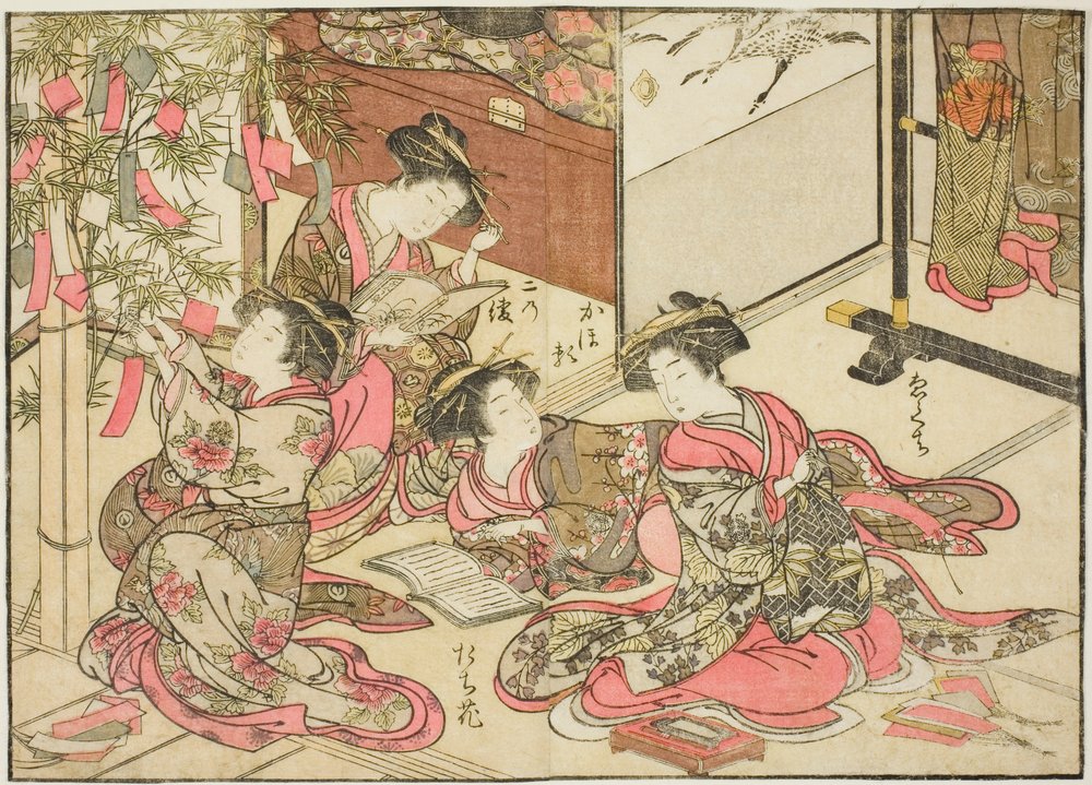 【全品送料無料】 逸品 絵合わせ札 和骨董 江戸 男女 縁結び縁切り⑬ 木版画 版画
