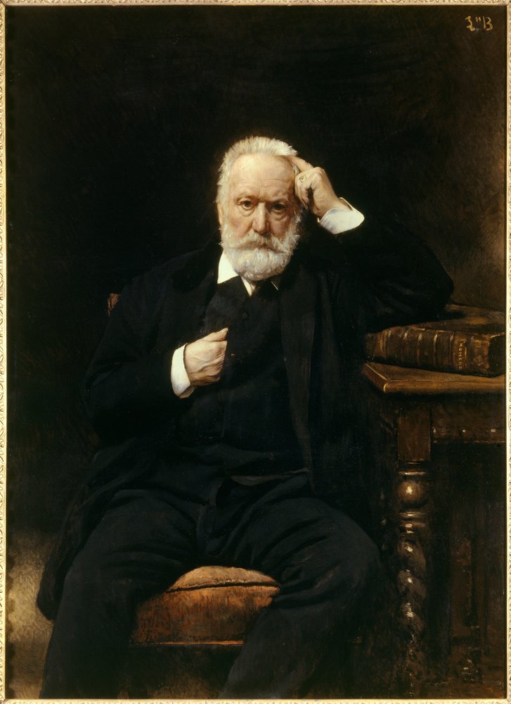 フランス人作家ヴィクトル・ユーゴー（1802-1885）の肖像 レオン