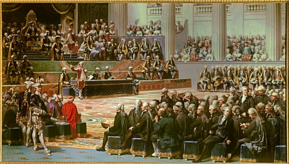 1789年5月5日、ヴェルサイユ宮殿における合衆国総会議場の開会式