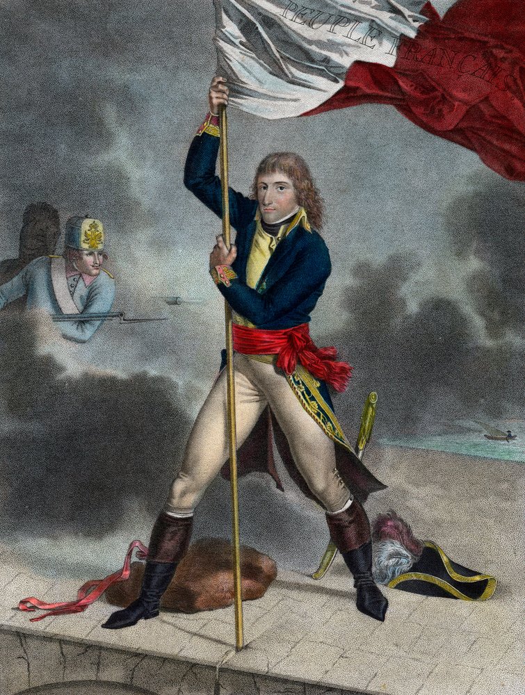 アルコレ橋の戦いでのナポレオン・ボナパルト（1796年11月