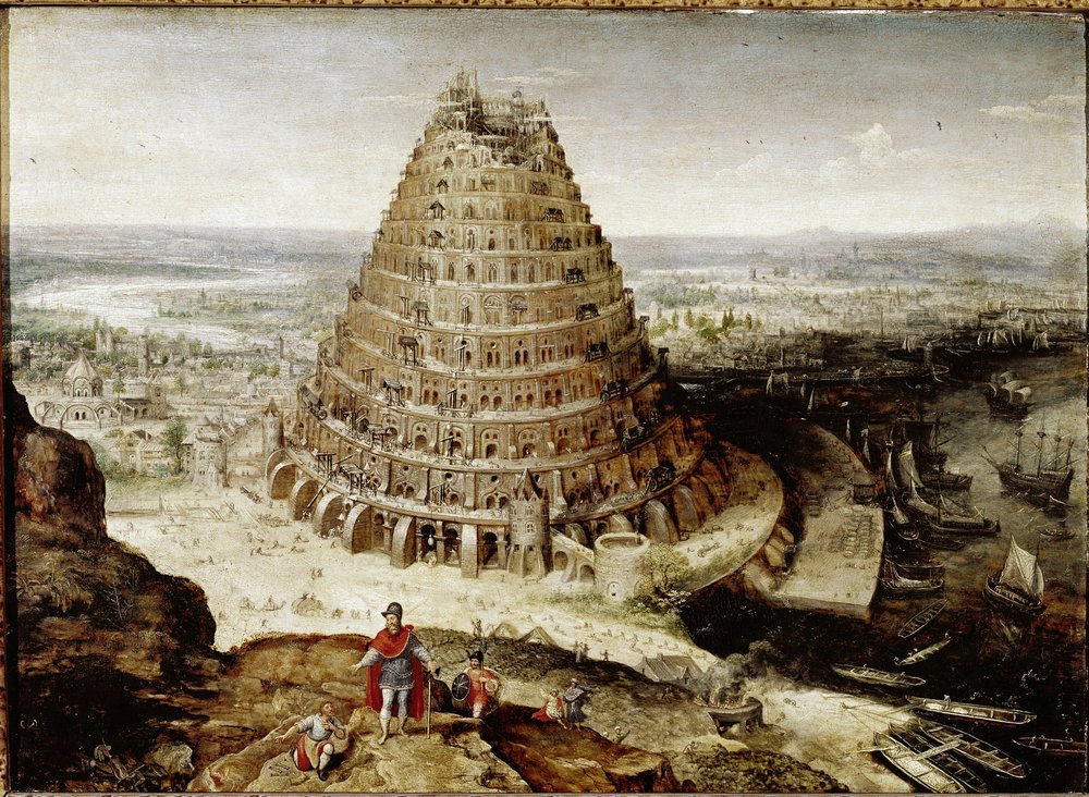 バベルの塔（油彩・パネル