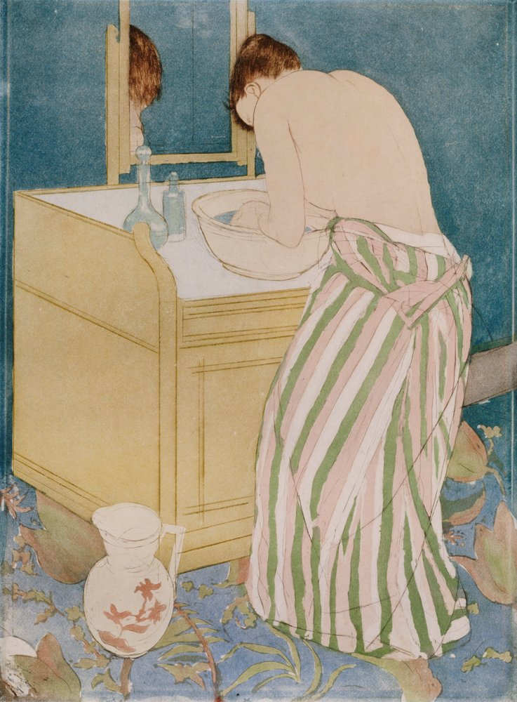 入浴する女性、1890-91年