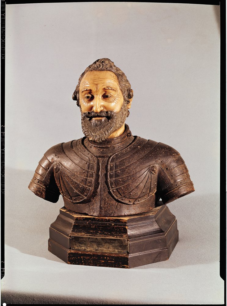 アンリ4世の胸像（1553-1610）（ワックスと石）