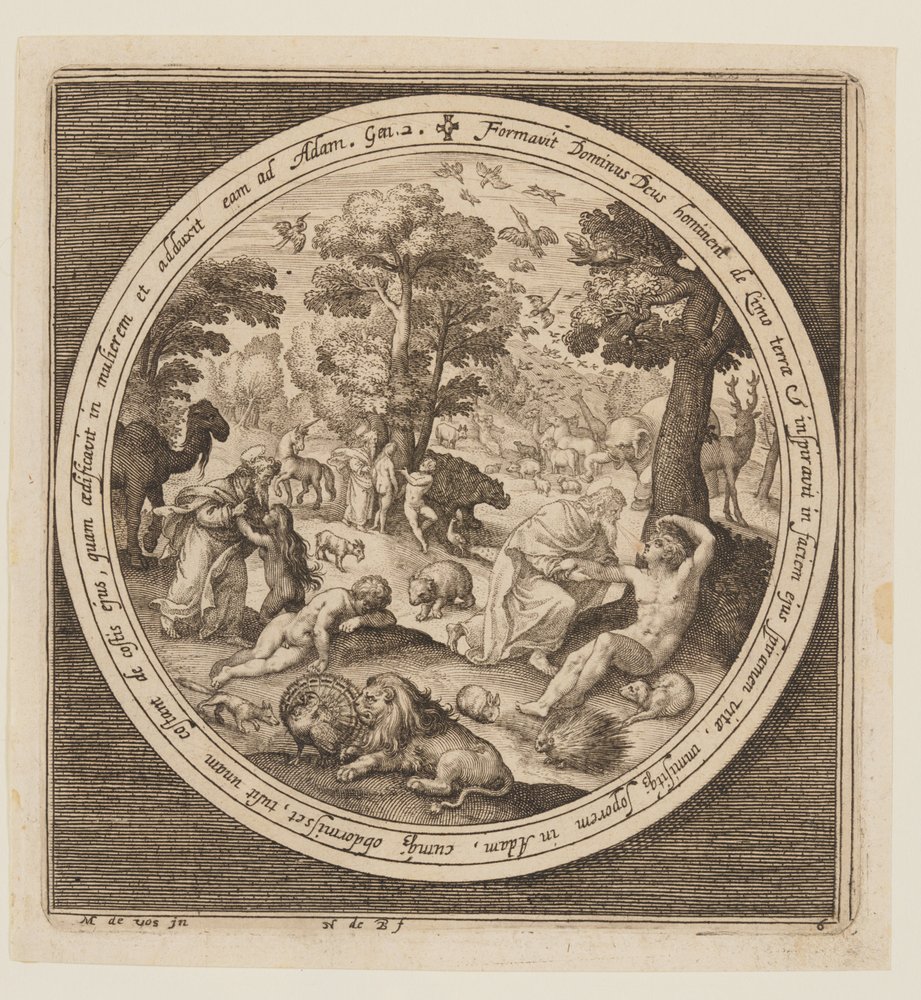 イスラエル版画BRACHA BRYM LAVEE 創造の6日間と安息日