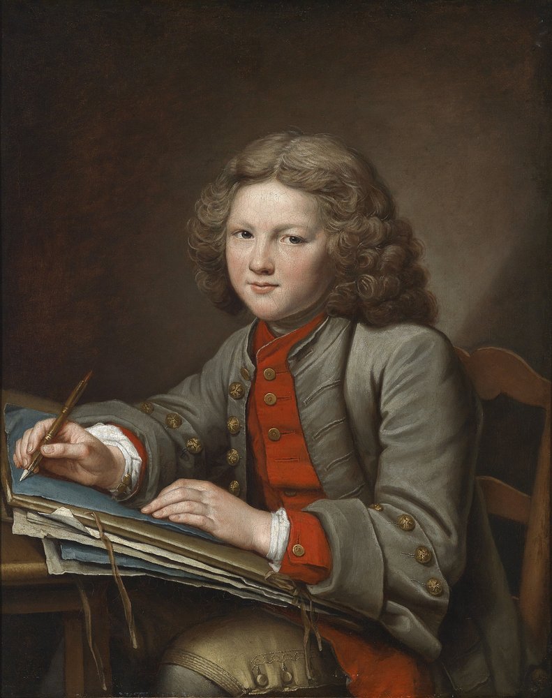 Ein zeichnender Knabe von Nicolas-Bernard Lepicie