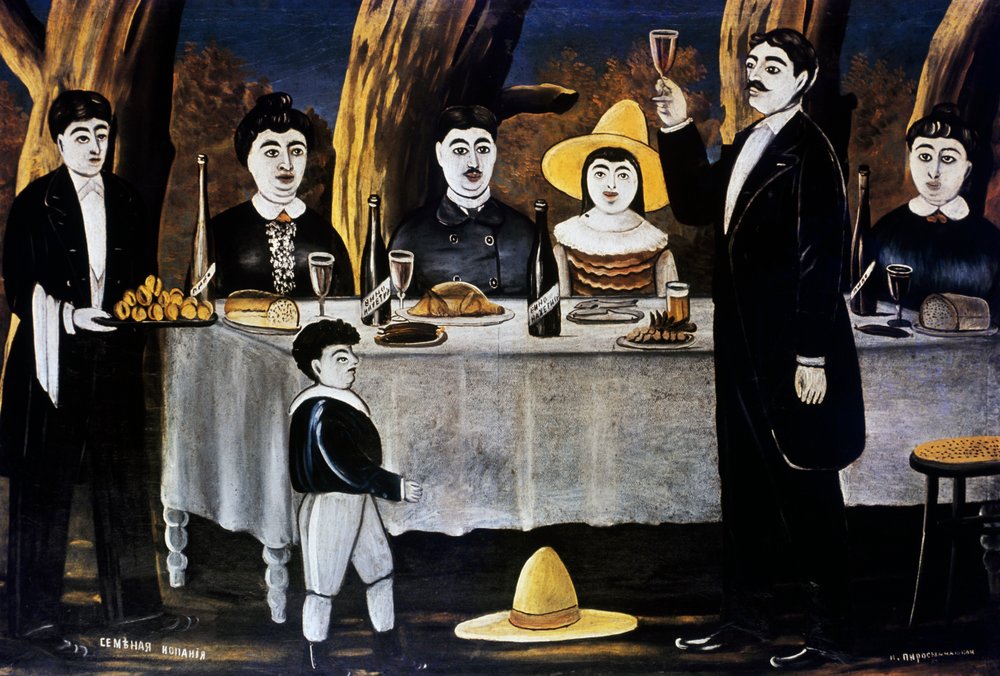 第3楽章　「ガゼボの祝宴」　　絵画原画 家族の饗宴 | ニコ・ピロスマニ