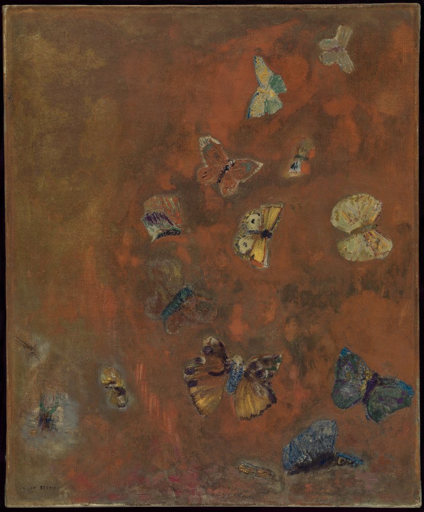 蝶の喚起 1912年頃 アートプリント