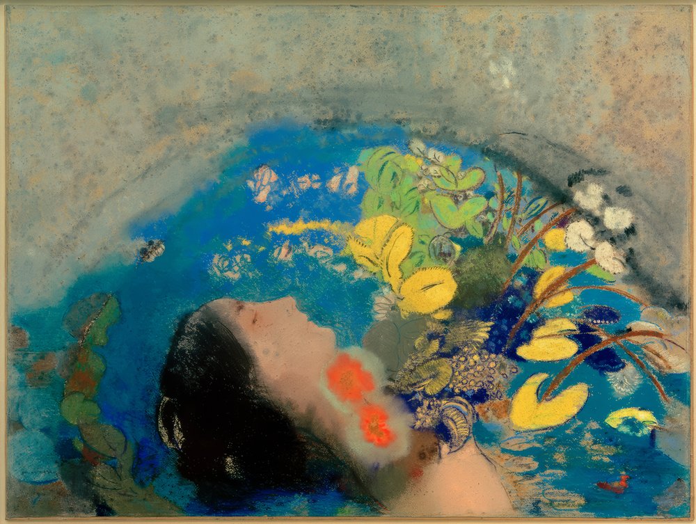 オディロン ルドン、【オフェリア】大判・希少画集画より i-img480x640-