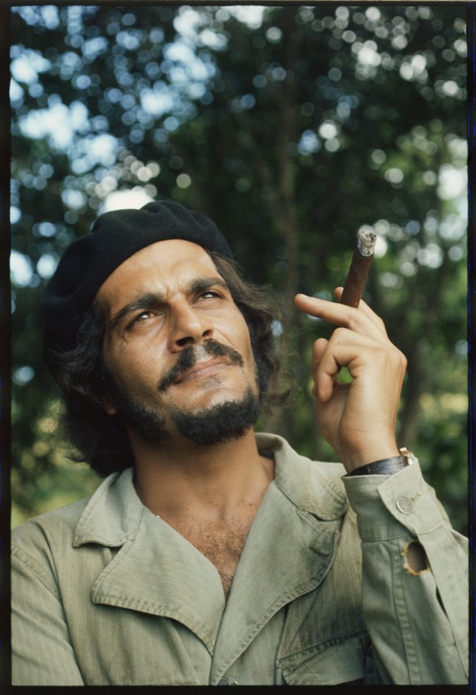 Che」でチェ・ゲバラを演じるオマー・シャリフ（1969年）（写真