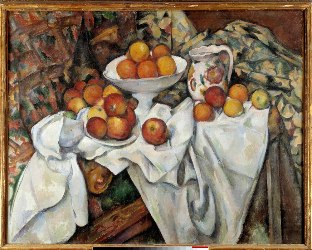 油絵 模写 セザンヌ りんごとオレンジ 10号 F10 Paul_Cezanne_-