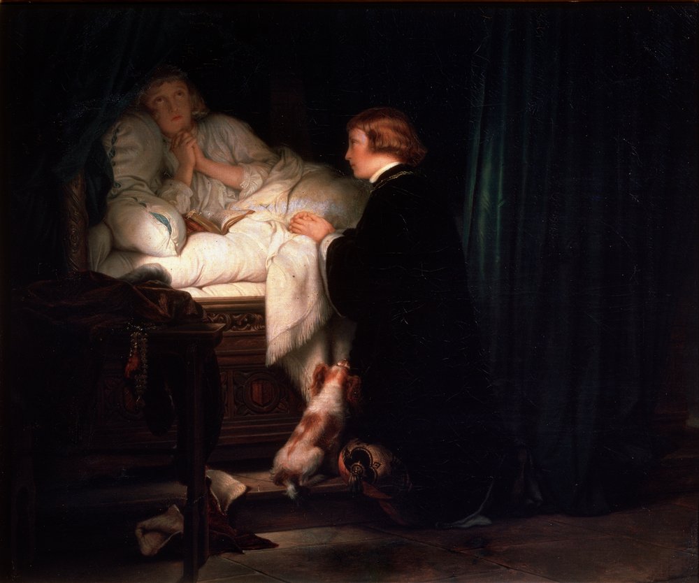 イギリス アンティーク アート 絵画 イギリスのエドワード4世の子供たち、1852年。