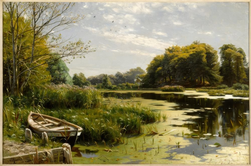 Peder_Monsted_-_Am_See_-_(