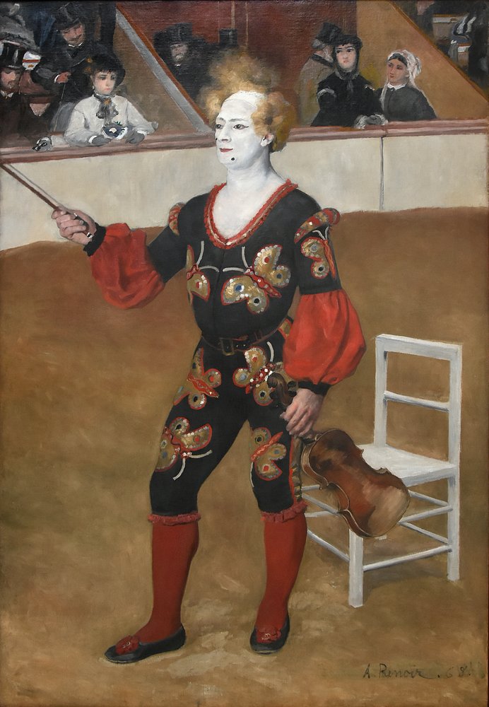 絵画　ピエロ　アート　美術 Pierre_Auguste_Renoir_-